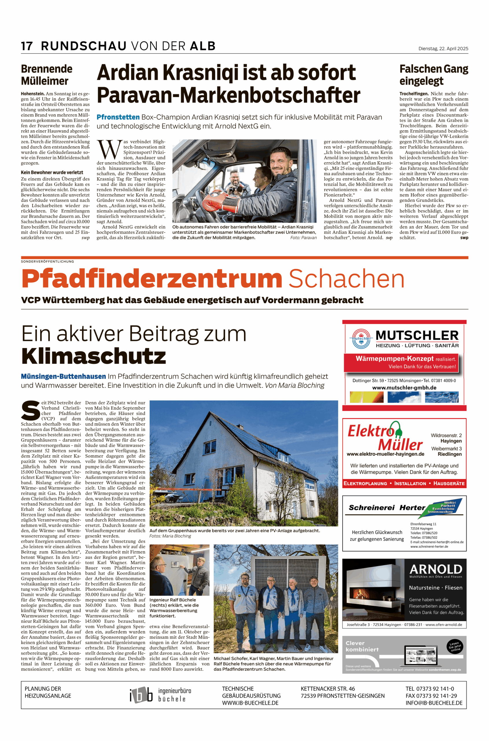 Pfadfinderzentrum Schachen im Albboten